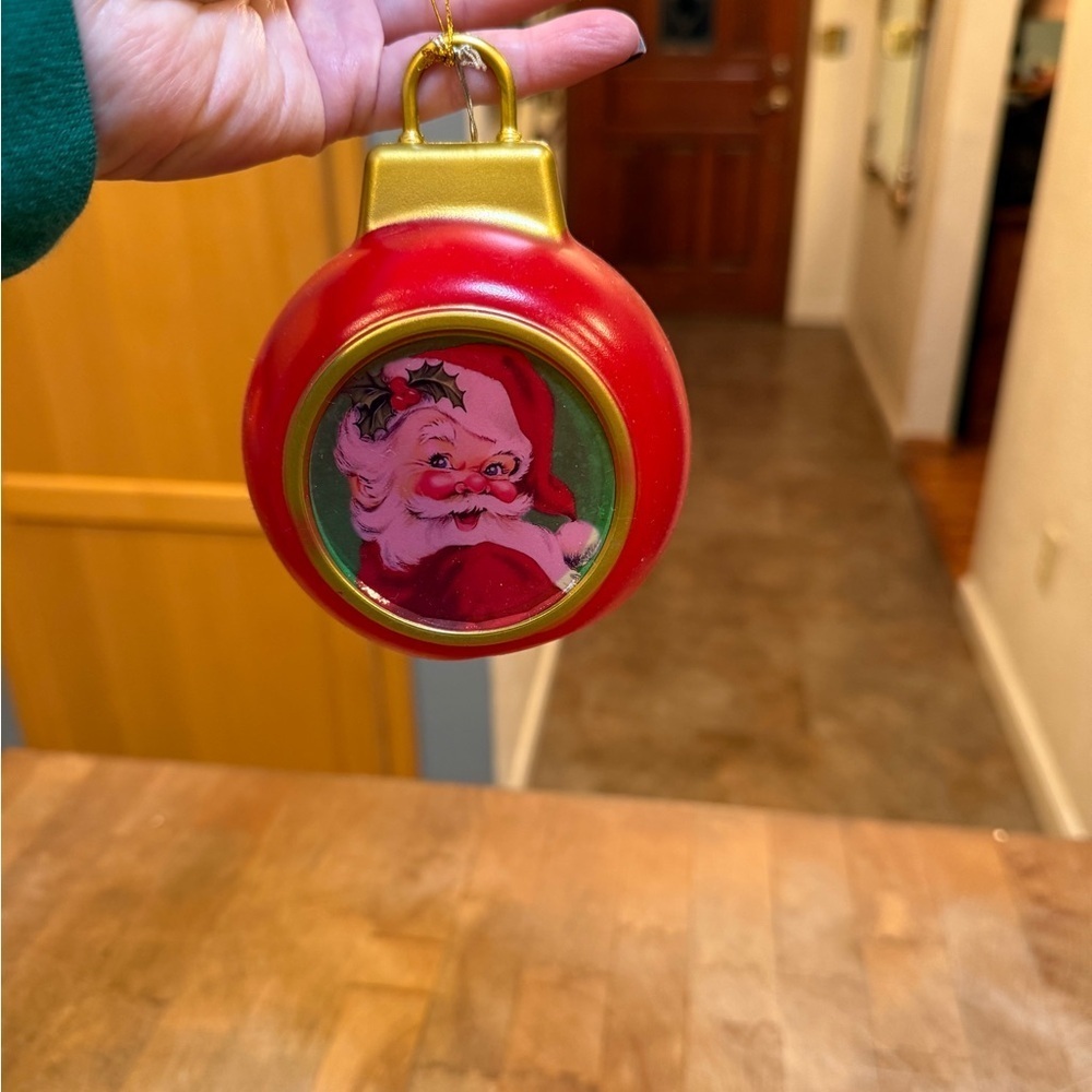 Mr. Christmas Mini Blow Mold Light Up Santa Christmas Ornament 5” Retro Holiday - Picture 8 of 12